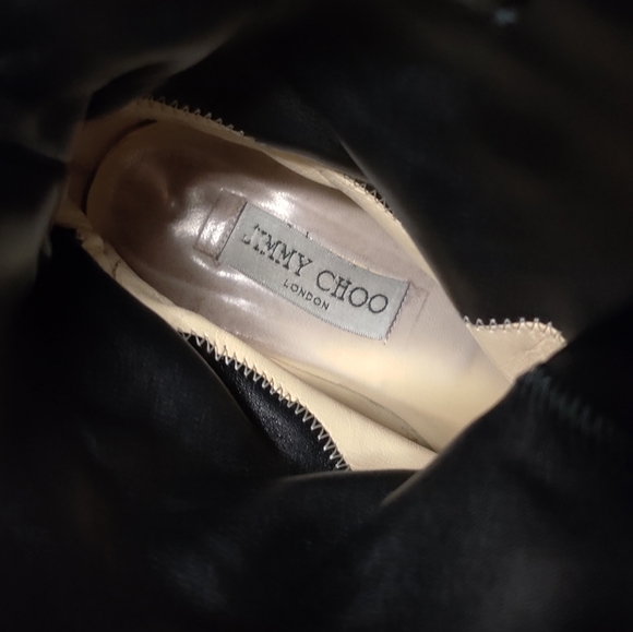 Jimmy Choo size 38 (7) black biker boots - Picture 2 of 13